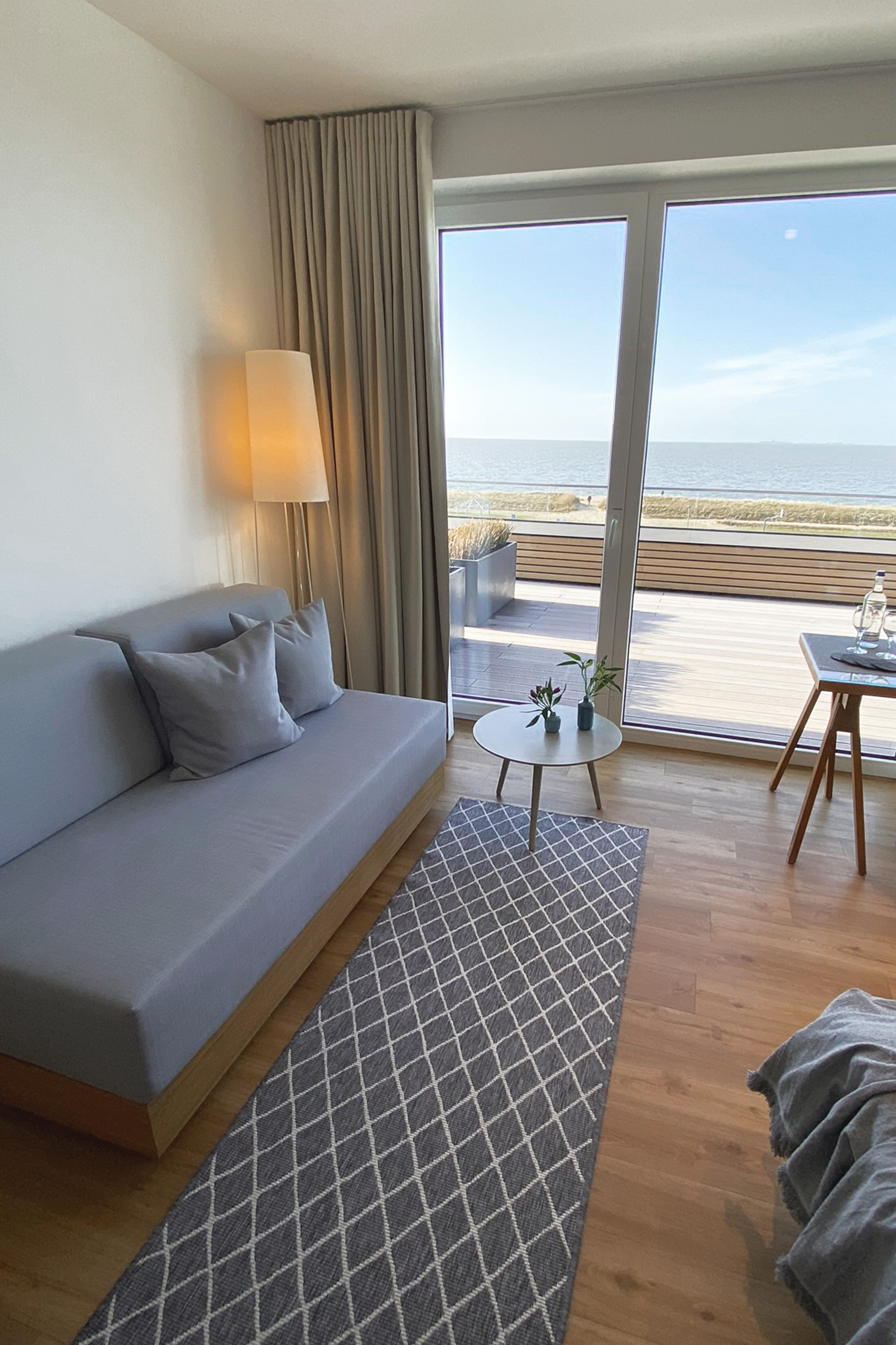 Hotel Strandhus Cuxhaven Zimmer Premium Seeblick